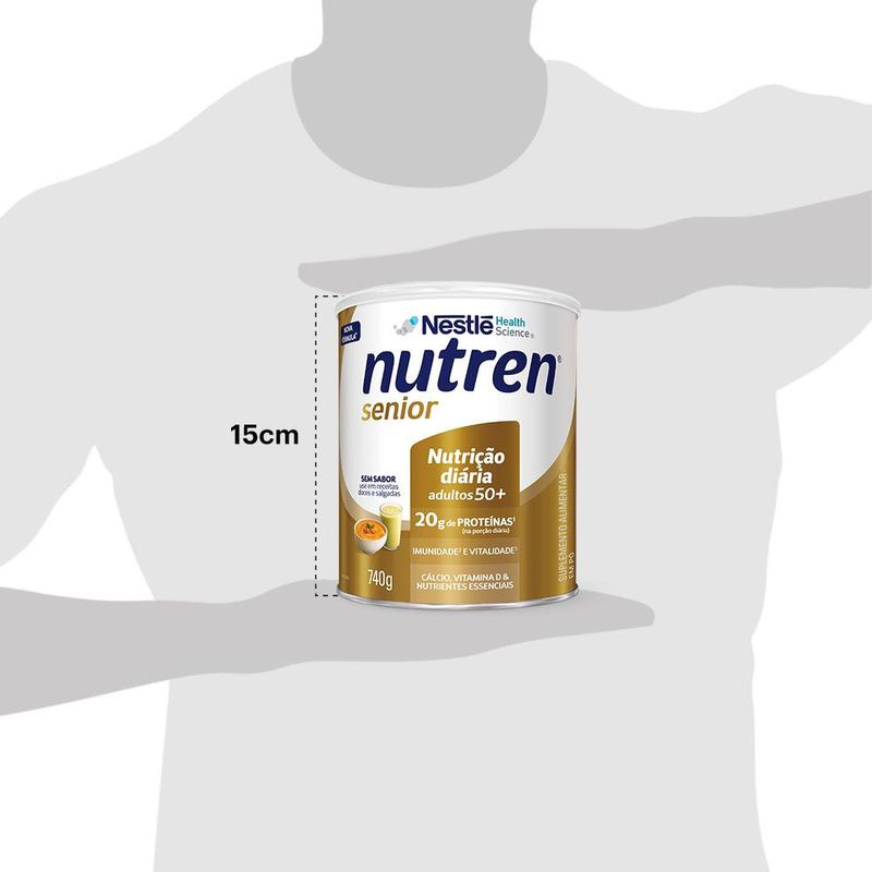 Complemento Alimentar Nutren Senior Sem Sabor - 740g