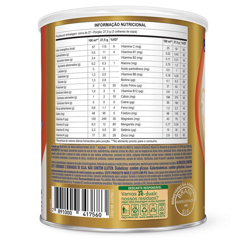 Complemento Alimentar Nutren Senior Zero Lactose Baunilha - 740g