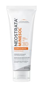 Protetor Solar Corpo e Rosto FPS 30 Neostrata Minesol Bisnaga 200ml