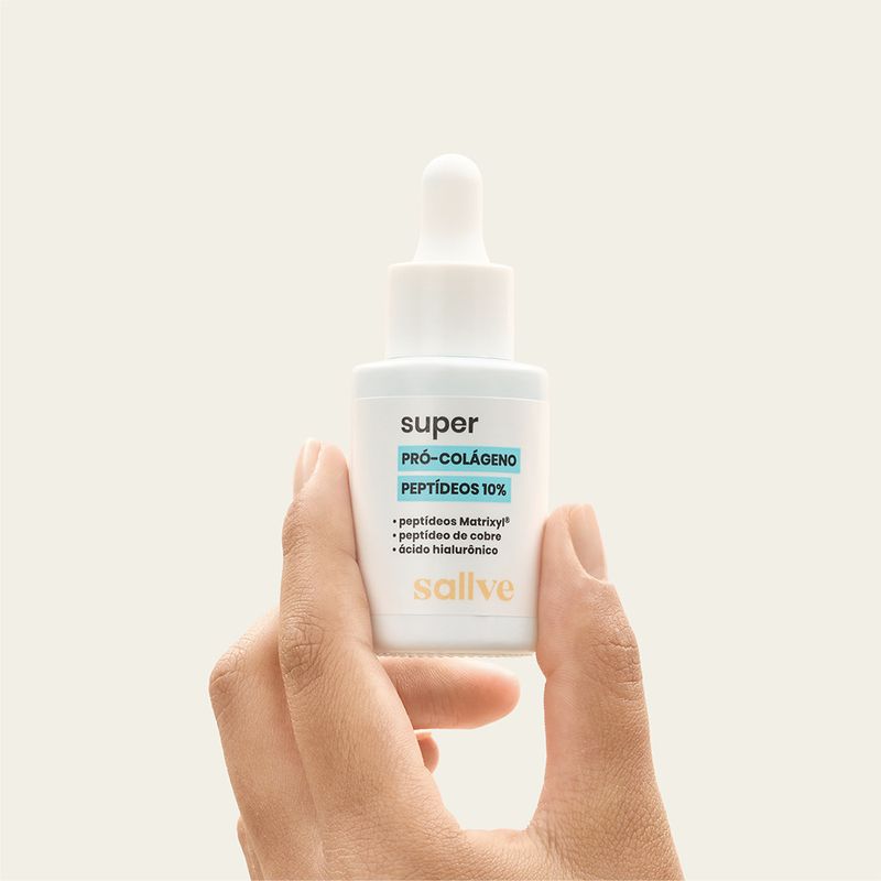 Sérum Facial Super Pró-Colágeno Peptídeos 10 Sallve - 30ml
